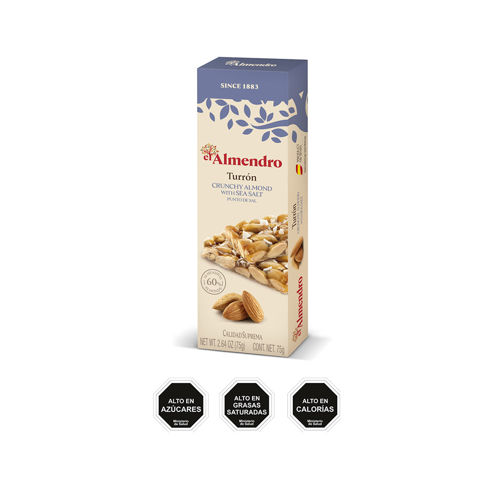 El Almendro Turron Al Punto De Sal Estuche El Almendro 16X75G  Chocolate