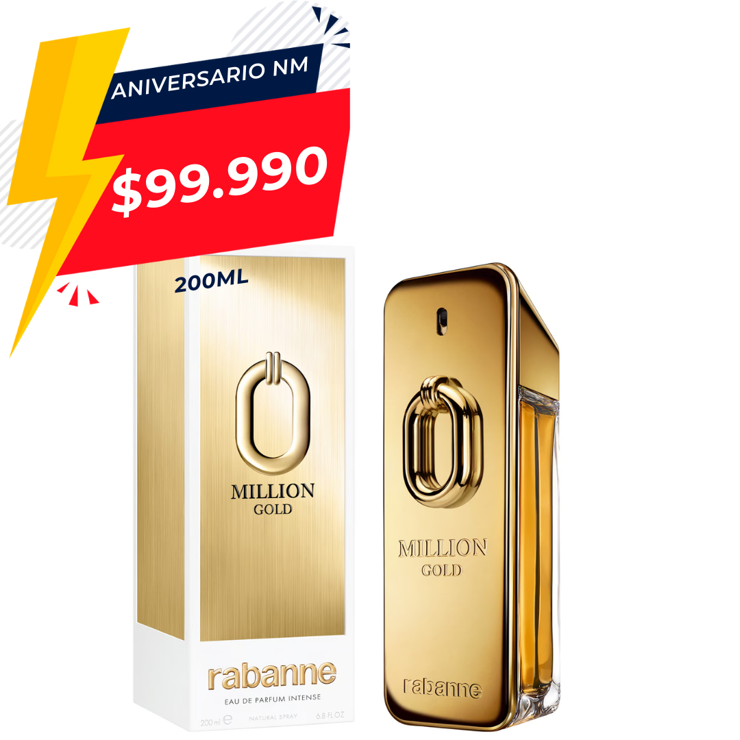 1 Million Gold Paco Rabanne 200Ml Hombre Edp (Nuevo)