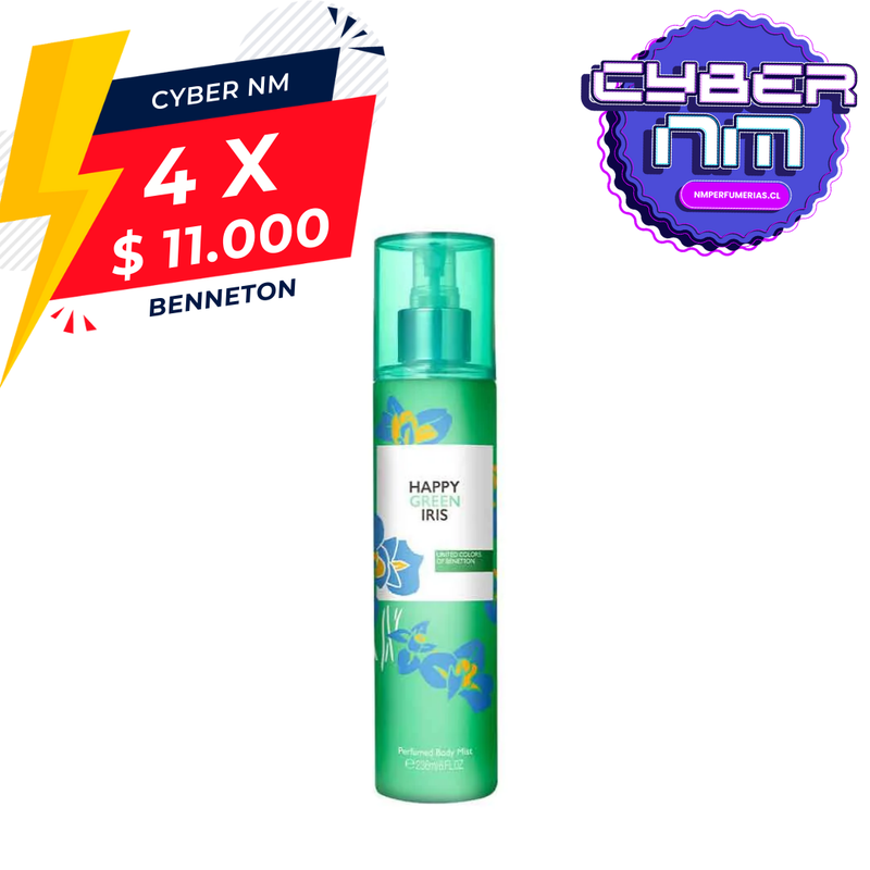 Happy Green Benetton 236Ml Mujer Colonia (Nuevo)