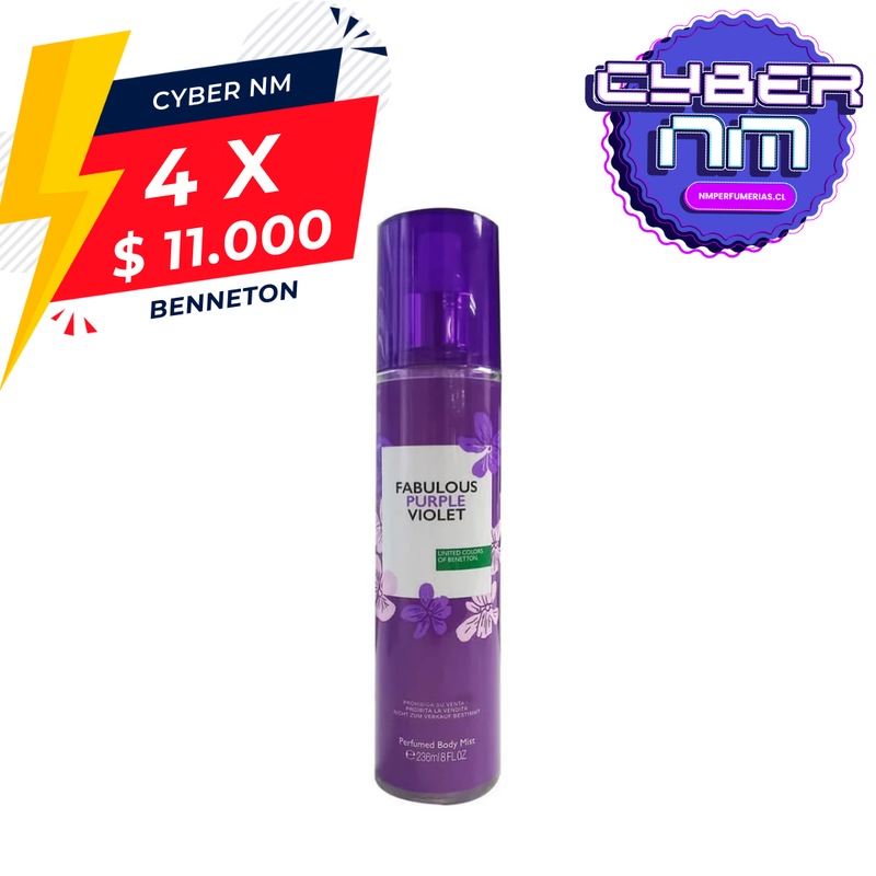 Fabulous Purple Benetton 236Ml Mujer  Colonia