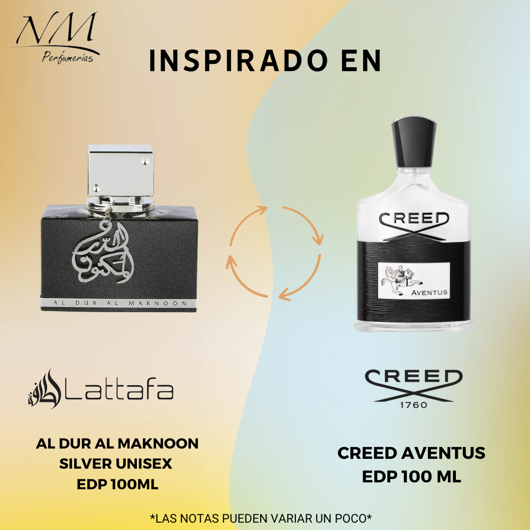 Al Dur Al Maknoon Silver Lattafa 100Ml Unisex Edp