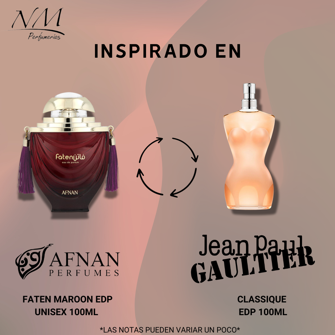 Faten Maroon Afnan 100Ml Unisex Edp