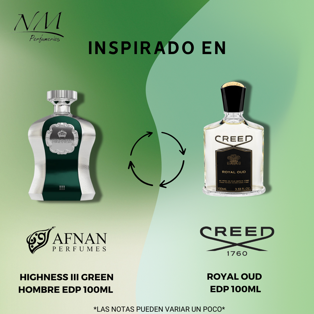 Highness III Green Afnan 100Ml Hombre  Perfume