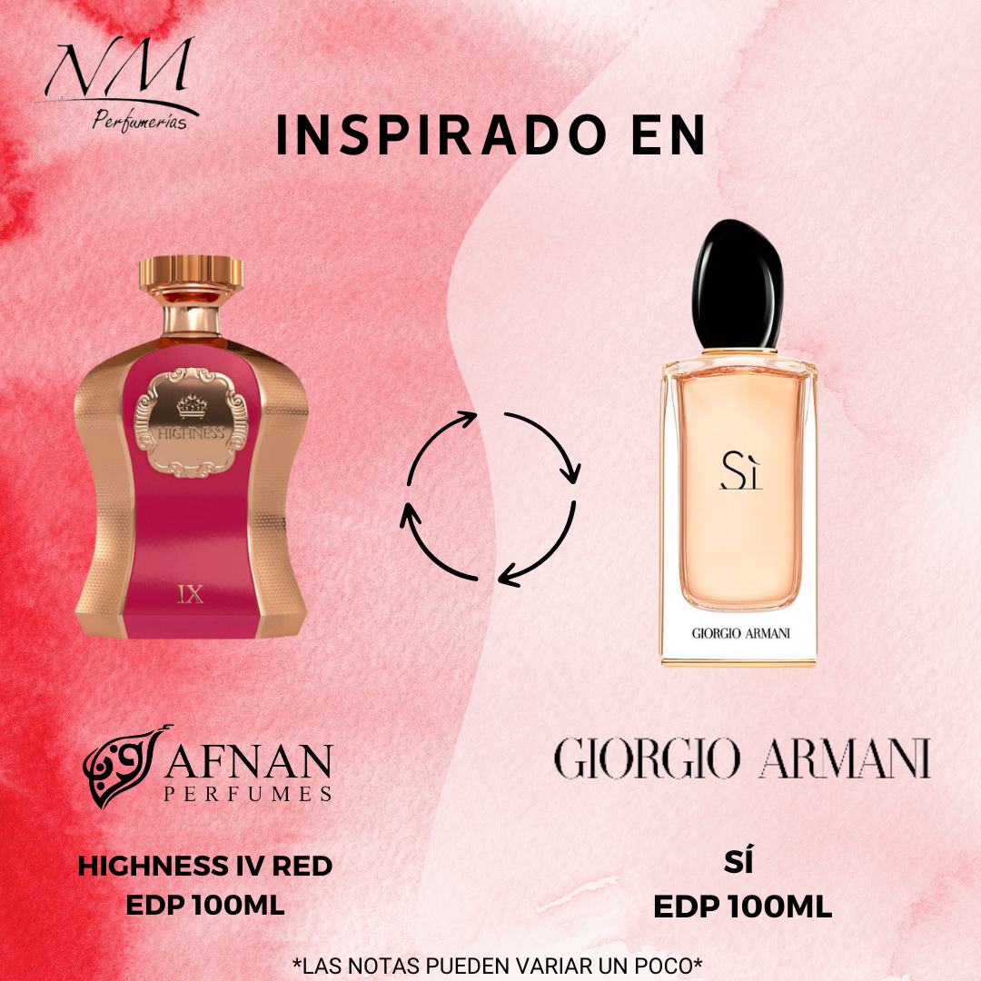 Highness Iv Red Afnan 100Ml Mujer  Perfume