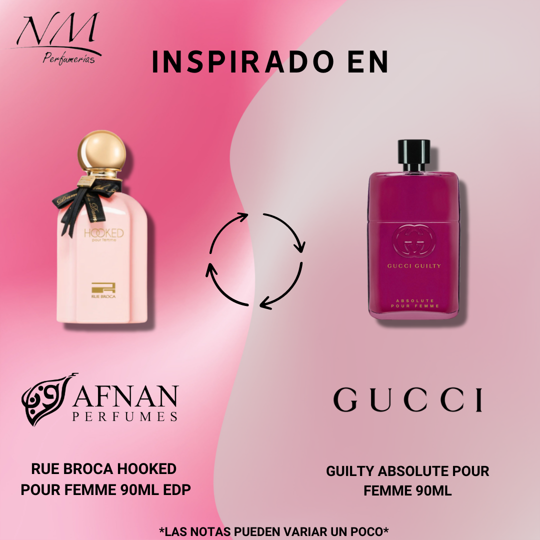 Rue Broca Hooked Afnan 90Ml Mujer  Perfume