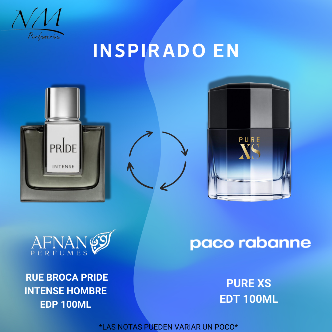 Rue Broca Pride Intense Afnan 100Ml Hombre  Perfume