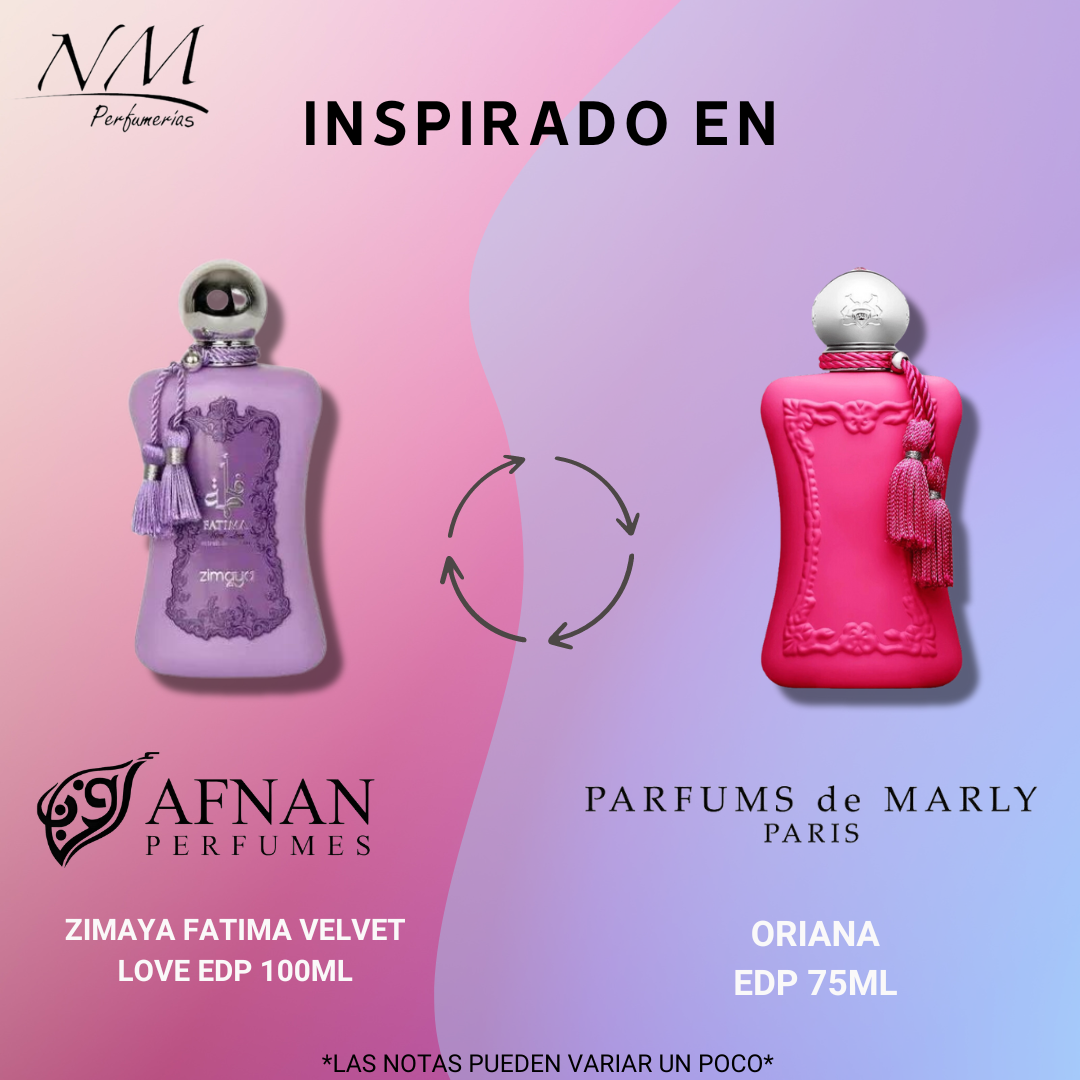 Zimaya Fatima Velvet Love Afnan 100Ml Mujer  Perfume