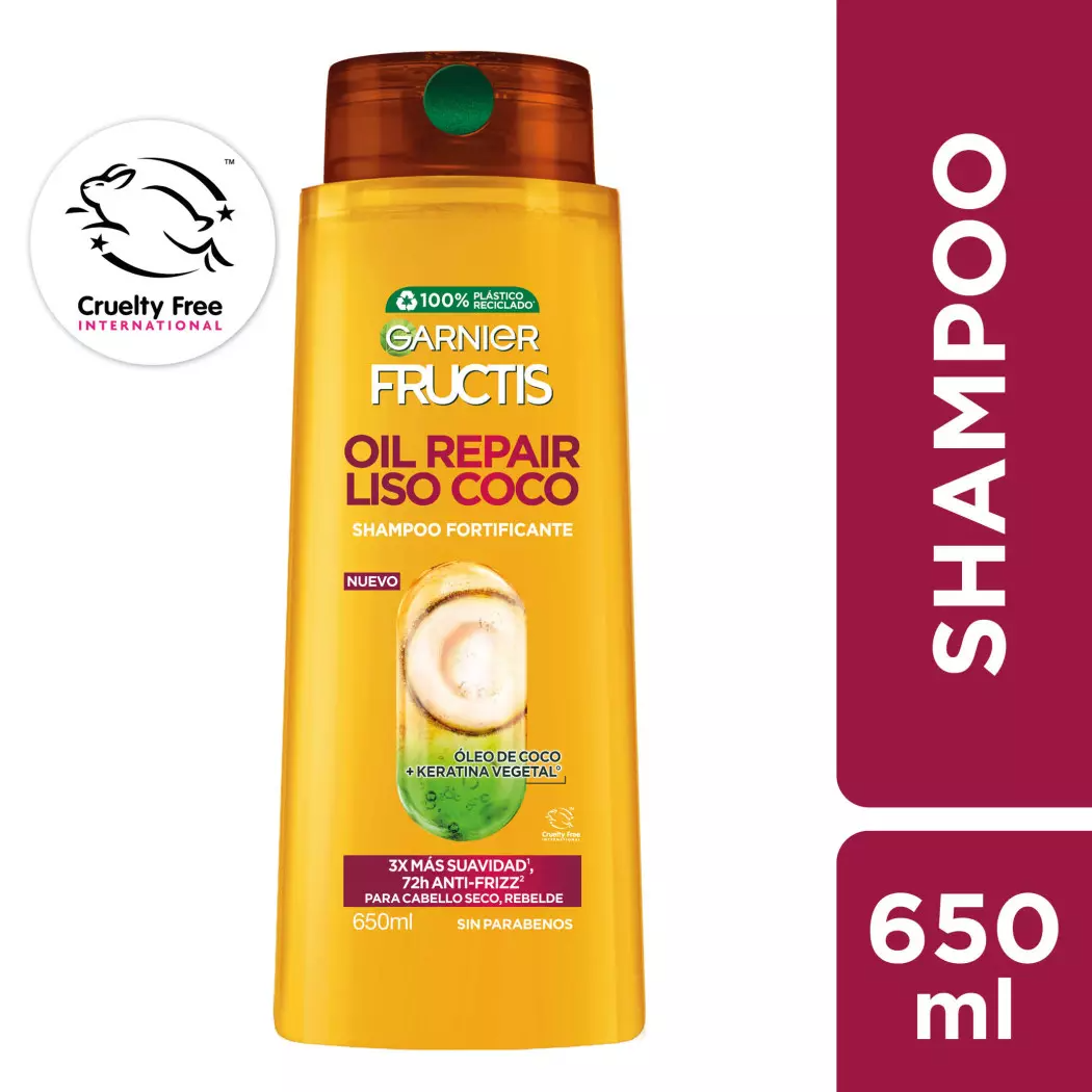 Fructis Oil Repair Liss Coconut Shampoo 650Ml