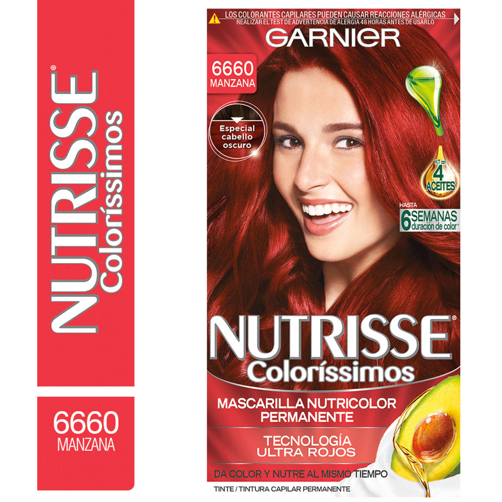 Tinte Nutrisse Colorissimos 6660 Manzana Garnier