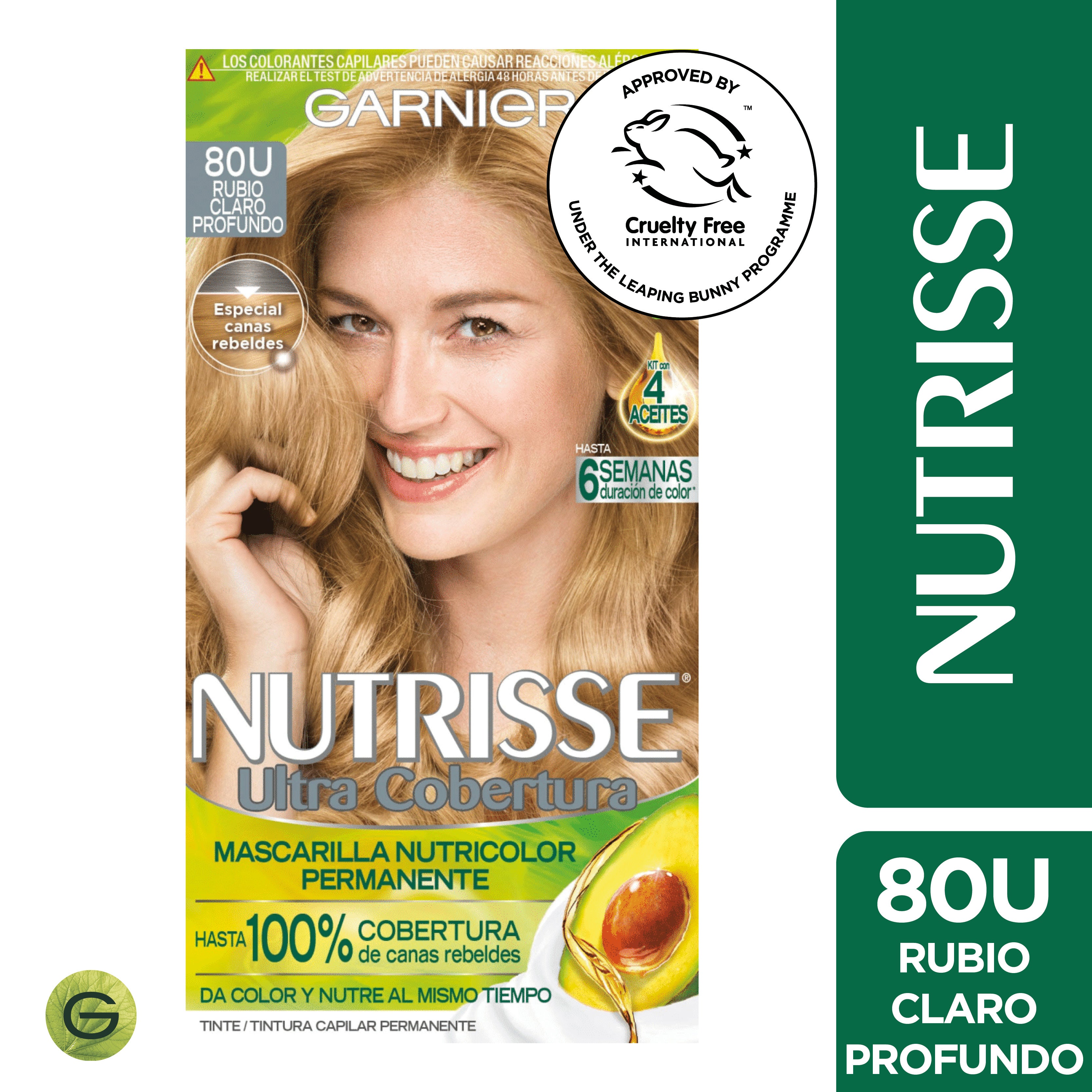 Tinte Nutrisse Ult Cob 80U Rubio Claro Profundo Garnier