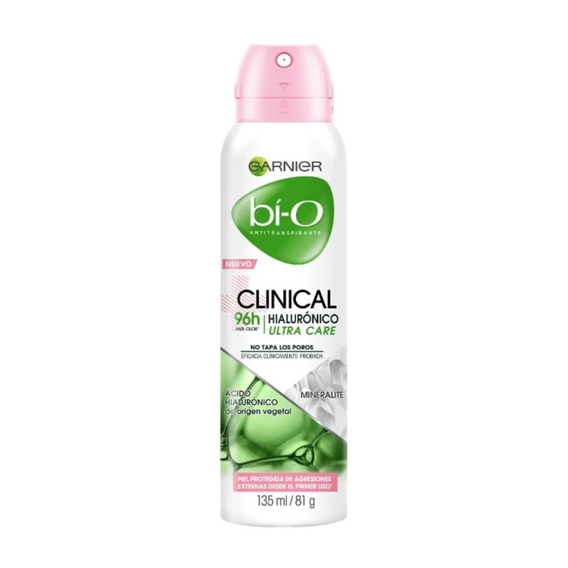 Desodorante Bi-O Spray Clinical Hialuronico Ultra Care 135 Ml