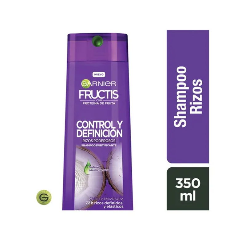 Garnier Fructis Rizos Control Y Definicion Shampoo 350 Ml