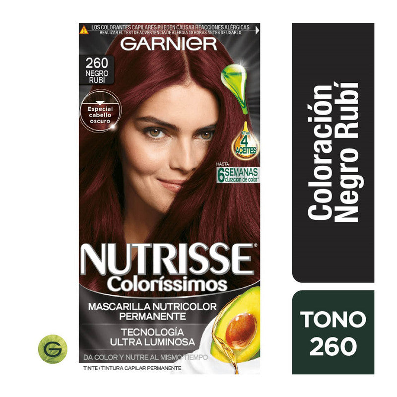 Tinte Nutrisse Clororissimos 260 Negro Rubi Garnier