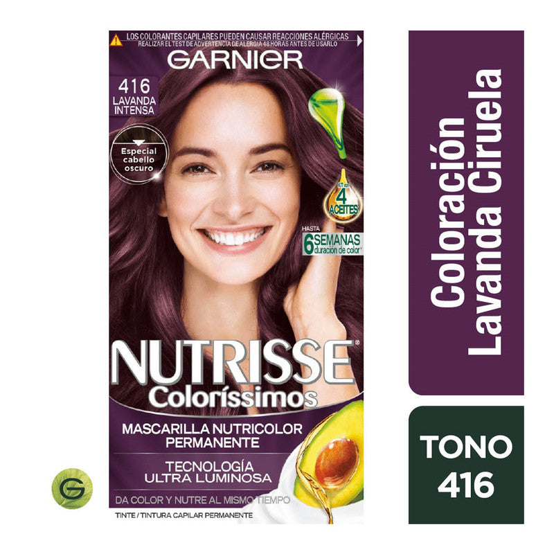 Tinte Nutrisse Colorissimos 416 Lavanda Intensa Garnier