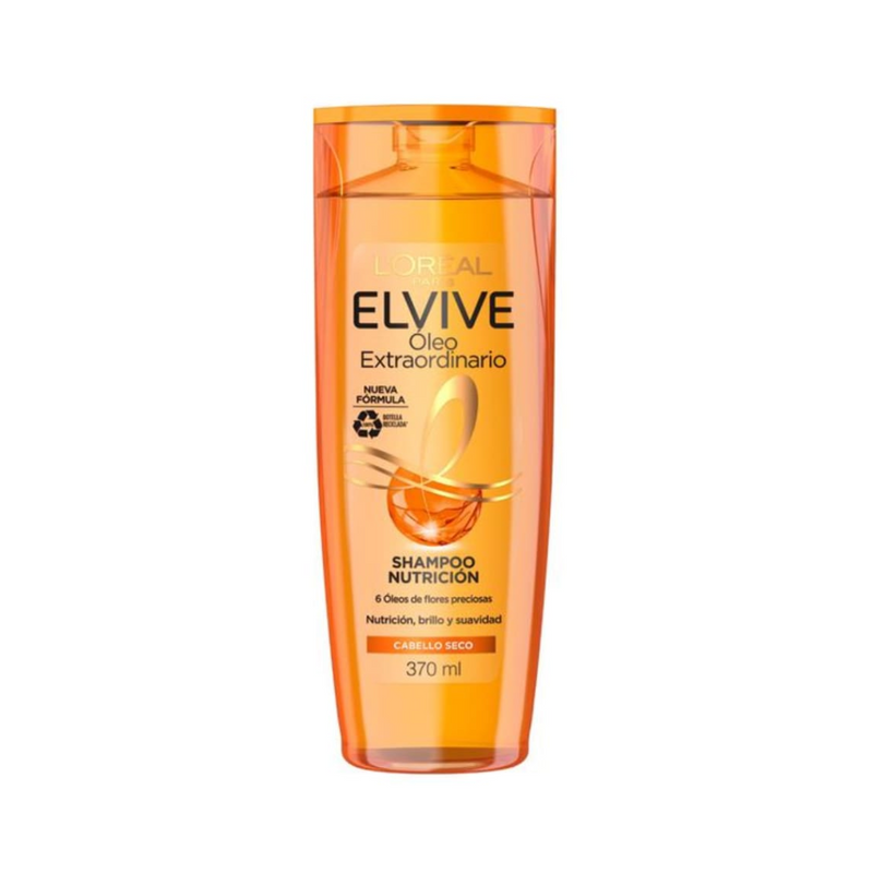 L'Oreal Paris Shampoo Elvive Oleo Extraordinario Nutricion 370 Ml