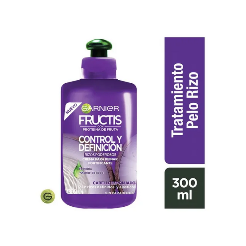 Garnier Fructis Rizos Control Y Def Crema Para Peinar 300 Ml