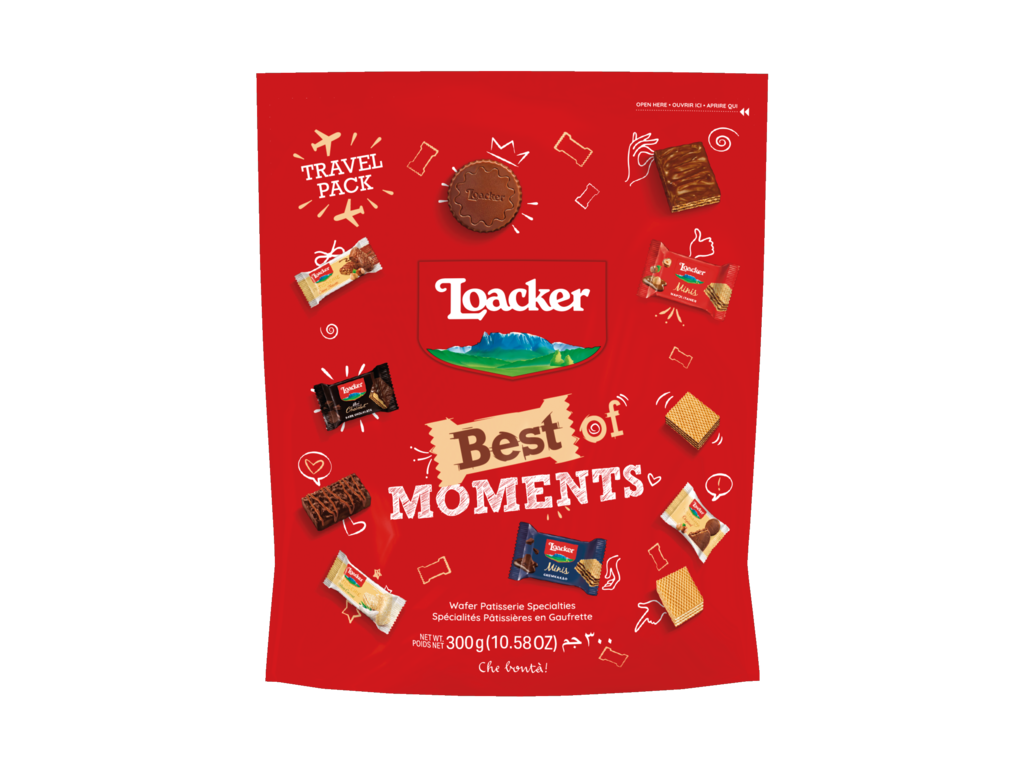 Galleta Best Of Moments Pouch Bag Loacker 300G Chocolate