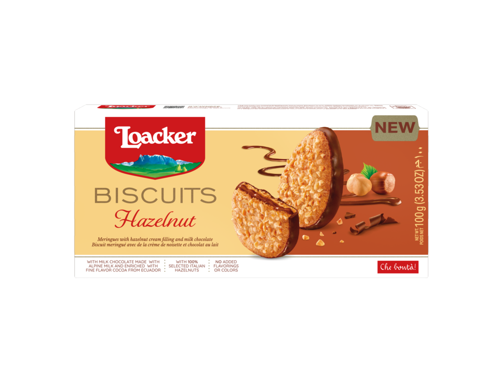 Galleta Biscuits Hazelnut Loacker 100G Chocolate