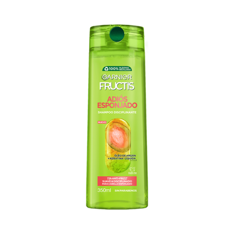 Shampoo Disciplinante Garnier Fructis Adios Esponjado 350 Ml