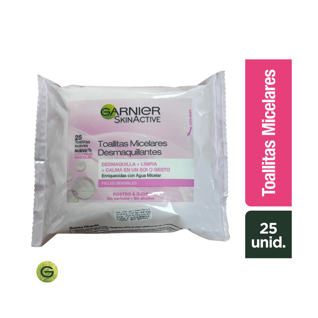 Toallitas Desmaquillantes Todo En Uno Garnier Skin Active 25Un